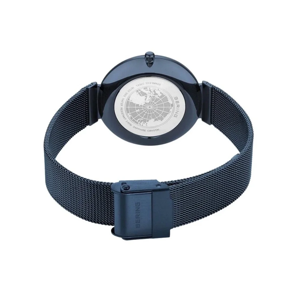 Bering Classic Blue Mother-of-Pearl Dial Women's Quartz Watch
